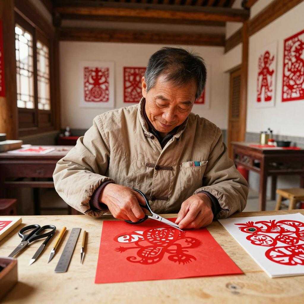 红纸一剪年味浓