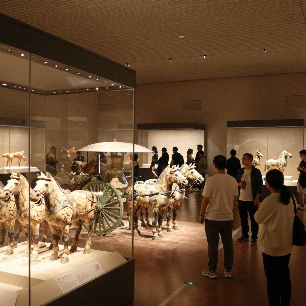 新春到国家博物馆“跃马扬鞭”